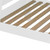 White Full Solid Wood Bunk Bed