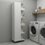 20" White Wood Freestanding Single Door Bathroom Vanity