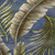 50" X 70" Blue Green And Beige Leaves Microfiber Plush Throw Blanket