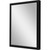 50" Black Solid Wood Framed Accent Mirror