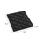 2" Black Cotton Full Double Mattress Topper