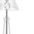 12" Silver Novelty USB Table Lamp With Empire Shade
