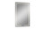47" Clear Lighted Wall Mounted And Dresser Mount Frameless Accent Mirror