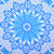 Blue And White Floral Cotton Queen Flat Sheet