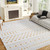 Abstract Geometric Washable Area Rug