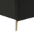 Black Velvet Upholstered Full Bed Frame