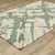 10' X 13' Gray And Teal Wool Abstract Hand Tufted Area Rug