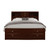 Merlot Solid Wood King Bed Frame With Eight Drawers