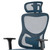 Black and Silver Adjustable Height Swivel Rolling Office Chair