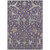 10' X 14' Eggplant Beige And Gold Floral Washable Indoor Outdoor Area Rug