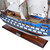 33" Unfinished Wood Hand Painted Model Boat