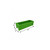 8" X 10" Green Heavy Duty Plastic Rectangular Railing Planter