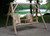 87" Natural Solid Wood Swing Chair