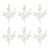 Set of Six 3" Green Artificial