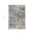 5' X 8' Gray and Beige Abstract Power Loom Area Rug