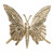 Set of Two Gold Aluminum Tabletop Sculpture
