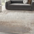 9' X 12' Gray and Ivory Abstract Non Skid Area Rug