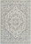 7' X 10' Gray and Beige Oriental Distressed Area Rug
