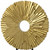 12" Gold Resin Sunflower Hand Painted Tabletop Sculpture