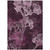 9' X 12' Eggplant And Plum Floral Washable Indoor Outdoor Area Rug