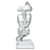 6" Silver Resin Tabletop Sculpture