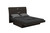 Gray Wood Queen Bed Frame With Drawer With Drawer Storage