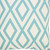 20" Aqua And Off White Geometric Recycled Poly Linen Throw Pillow Cover