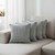 Set of Four 18" Black And White Geometric Cotton Throw Pillow Covers