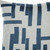 24" Blue And Ivory Geometric Cotton Blend Throw Pillow Cover