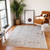 3' X 6' Ivory And Brown Floral Medallion Runner Rug With Fringe