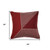 24" Red And White Striped Cotton Throw Pillow Cover