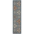 8' Blue And Orange Moroccan Indoor Outdoor Area Rug