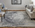 12' X 15' Black and Gray Abstract Hand Woven Area Rug