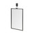 44" Gunmetal Metal Framed Accent Mirror