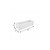 8" X 10" White Heavy Duty Plastic Rectangular Railing Planter