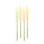 Set of Four 1" Beige Artificial Pampas
