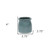 Green Ceramic 12 Ounce Striped Round Distressed Pot Planter