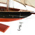 33" Unfinished Wood Hand Painted Model Boat