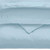 Light Blue King Cotton Blend Washable Duvet Cover Set With Two Shams