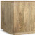 22" Natural Natural Solid Wood Square Block End Table