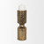 13" Antiqued Gold Metal Tabletop Votive Candle Holder