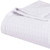 King White Cotton Plain Weave Geometric Blanket
