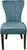 Seven Piece Gray and Black Round Solid Wood Dining Set with Six Chairs