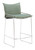 Green Wood and Fabric Bar Chair