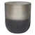 22" Glossy Silver Iron Round End Table