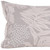 16" X 24" Beige And Gray Lumbar Floral Linen Throw Pillow Cover