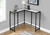 32" Black And White Wood And Metal End Table