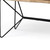 60" Brown and Black Writing Desk