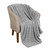 Twin Platinum Geometric Fleece Woven Plush Blanket