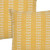 Set of Two 20" Yellow And White Polka Dot Cotton Throw Pillows